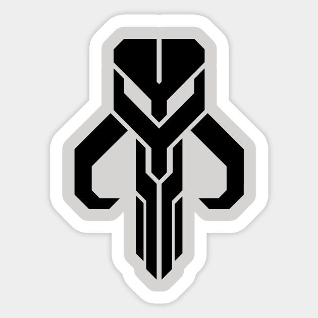 Mythosaur Geometric Emblem Black Sticker by IORS